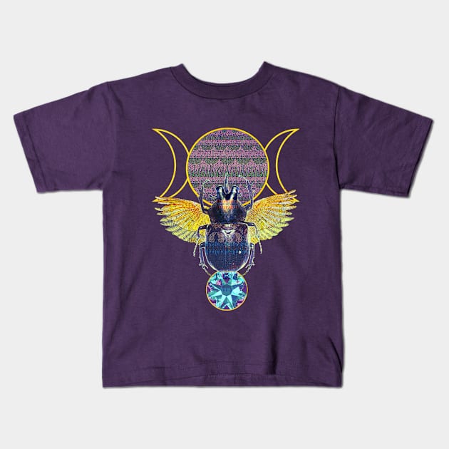 Scarab Ritual Kids T-Shirt by Notorious Arts